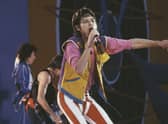 Bill Wyman, Keith Richards and Mick Jagger performing  during their 1982 European Tour  Pic: Keystone/Hulton Archive/Getty Images