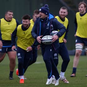 Scotland head coach Gregor Townsend during a Scotland Rugby training session at Oriam.