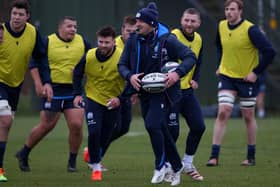 Scotland head coach Gregor Townsend during a Scotland Rugby training session at Oriam.
