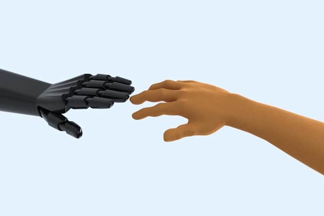 A key innovation is the use of softer, warmer materials to create more humanistic prosthetics compared to traditional rigid designs.