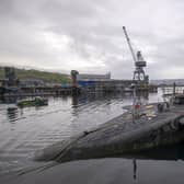 The Vanguard-class submarine HMS Vigilant, one of the UK's four nuclear warhead-carrying submarines at HM Naval Base Clyde, Faslane (Picture: James Glossop/AFP via Getty Images)