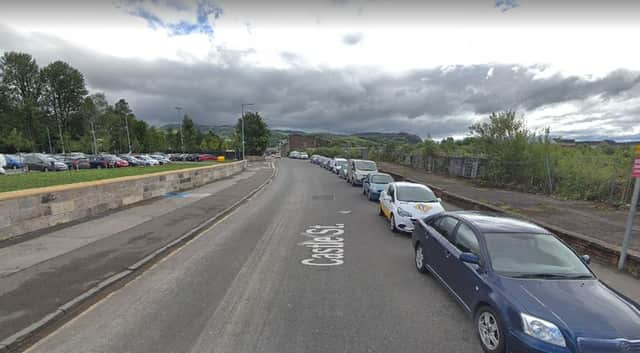 The two men were assaulted as they walked along Castle Street near to the Lidl car park in the early hours of Sunday (Photo: Google Maps).