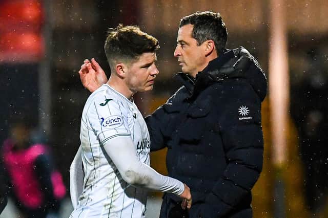 Hibs' Kevin Nisbet was frustrated at being taken off by Jack Ross against Ross County.