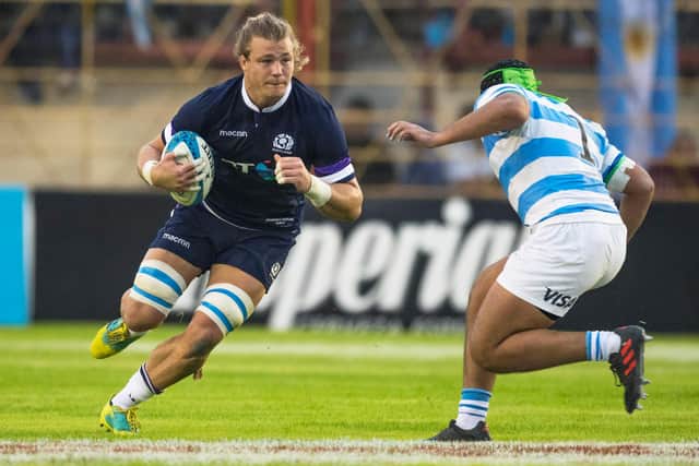 Going for one of the hits he loved in what turned out to be his final Scotland appearance, against Argentina in 2018