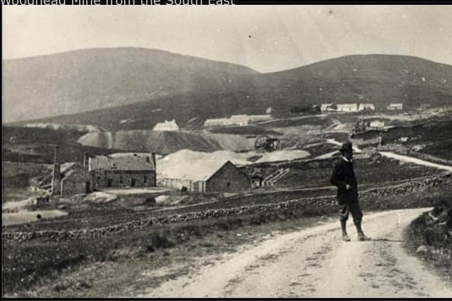 Whitehead mine and village pictured around 1870. The last resident left in the mid 1950s, long after lead production had ceased at the site. PIC:  Image courtesy of Dumfries Museum (Dumfries and Galloway Council)