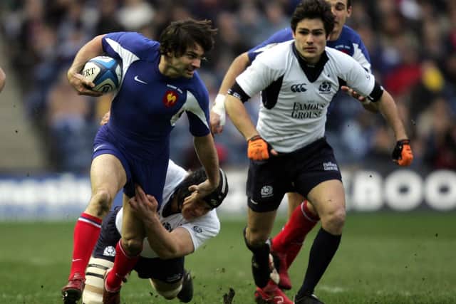 Christophe Dominici in action for France against Scotland during the 2006 Six Nations at Murrayfield. Picture: David Davies/PA