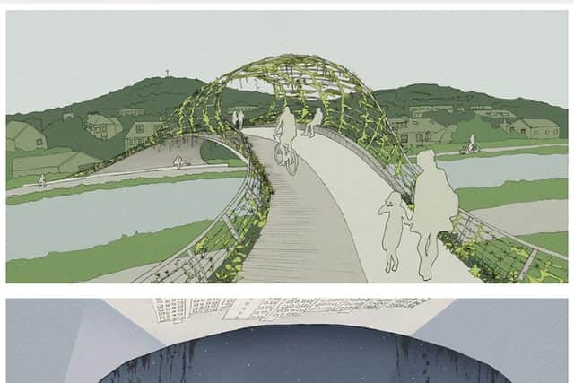 What If...? Wester Hailes, by Katie Hay. Katie Hay of 7N Architects worked with Eoghan Howard and Emily Stevenson from Wester Hailes, who said they wished that there was a footbridge across the canal.