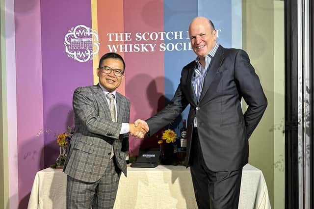 From left: Murphy Chang, Taiwan country director, and Mark Bedingham, non-executive director of Artisanal Spirits Company. Picture: contributed.