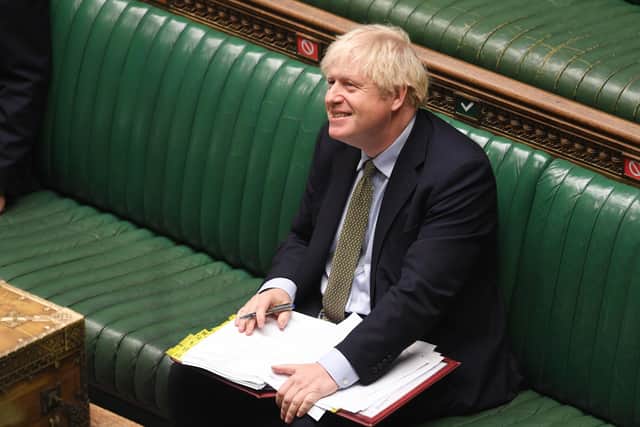 Prime Minister Boris Johnson during Prime Minister's Questions in the House of Commons. Picture: UK Parliament/Jessica Taylor/PA Wire