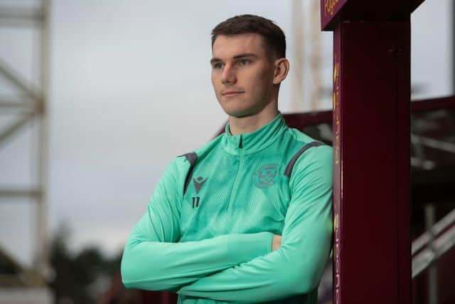 New signing Liam Shaw is pictured during a Motherwell press conference at Fir Park, on January 17, 2022, in Motherwell, Scotland. (Photo by Craig Foy / SNS Group)