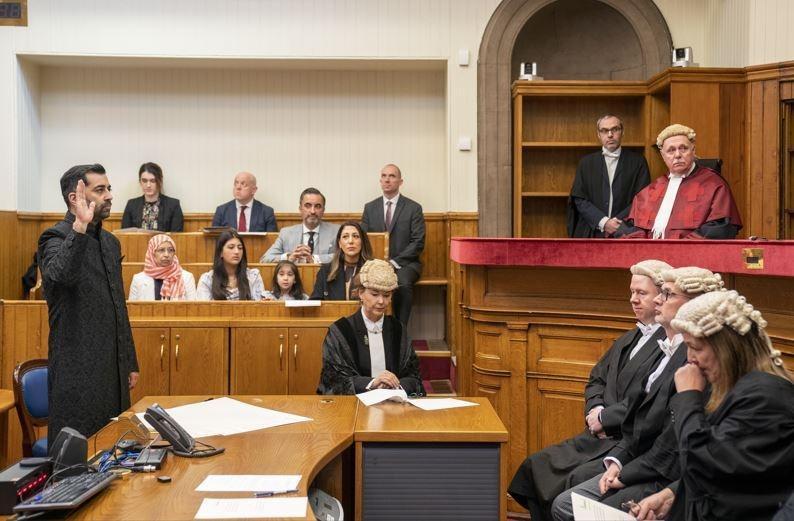 Humza Yousaf has been sworn in as the First Minister of Scotland at the Court of Session