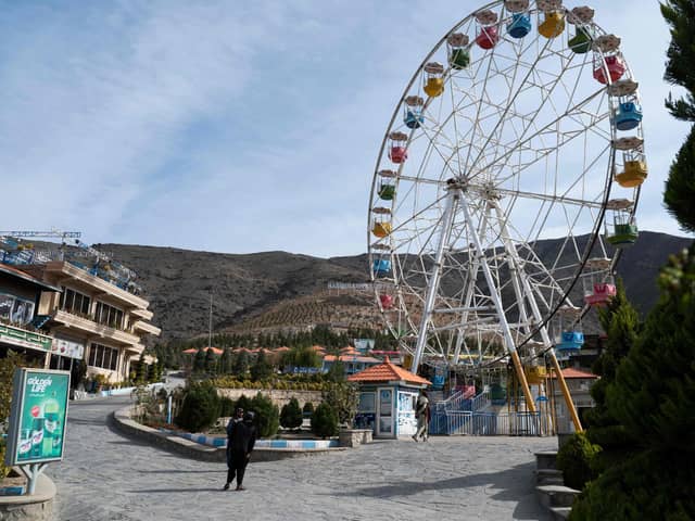The Taliban have banned Afghan women from entering the capital's public parks, gyms  and funfairs. (Photo by WAKIL KOHSAR/AFP via Getty Images)