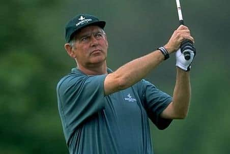 Norman Wood in action during the PGA Seniors Championship at The Belfry in 199. Picture: Paul Severn/Allsport.