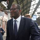 Chancellor Kwasi Kwarteng arrives at Darlington station for a visit to see local business. Picture date: Thursday September 29, 2022.