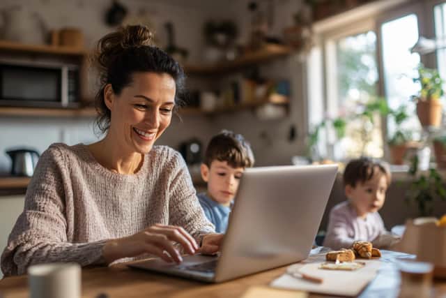 With childcare being so expensive home working can be a godsend (Picture: Adobe)