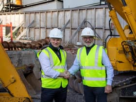 The start of construction has been marked by a site visit by CSG boss Chris Stewart and Cheval Collection MD Mohammed Almarzooqi. Picture: contributed.