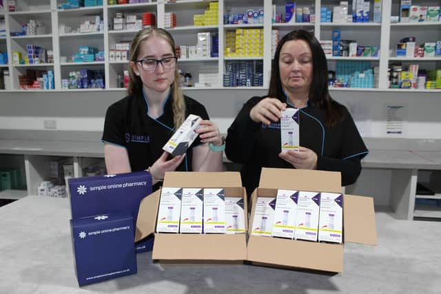 Simple Online Pharmacy's offering includes an online retailer, and a free delivery service for NHS patients who require their medications to be organised into pouches. Picture: Simple Online Pharmacy.