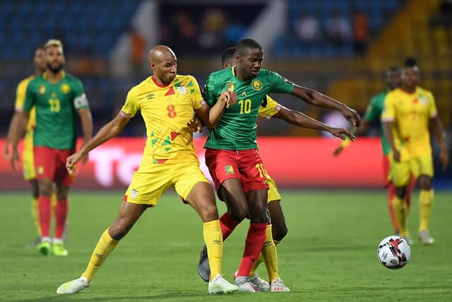 Cameroonian internationalist Arnaud Djoum (No 10) is training with Dundee United.