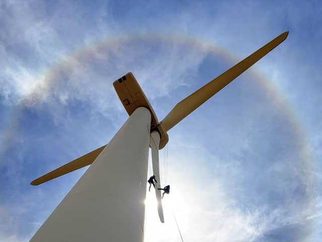 Leading edge erosion is seen as a major issue for wind farm operators.