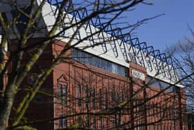 The main stand at Ibrox is one of the most iconic in British football.