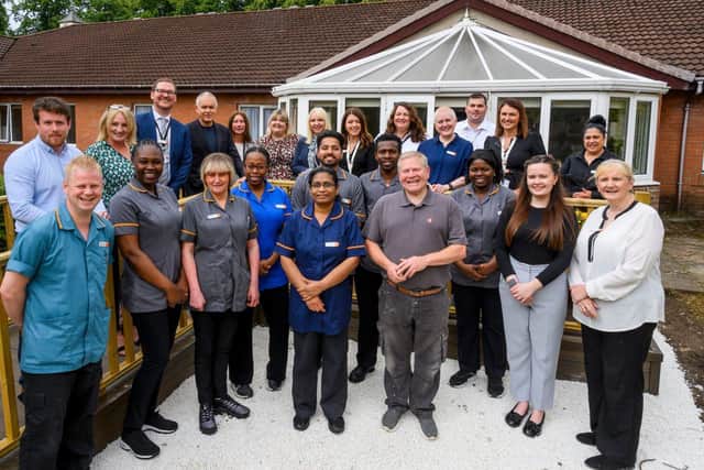The team at Darnley Court at the opening on Wednesday, July 17
