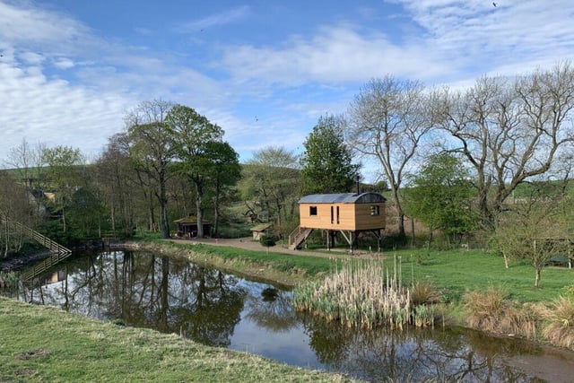 The Stilt House has a river on one side and a pond on the other - meaning views over water on both sides.