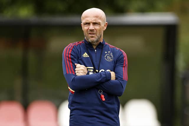 Ajax's coach Alfred Schreuder was speaking ahead of his Champions League meeting with Rangers on Thursday. (Photo by MAURICE VAN STEEN/ANP/AFP via Getty Images)
