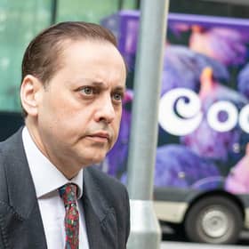 Imran Ahmad Khan arrives at Southwark Crown Court in London, where he is accused of molesting a 15-year-old boy in 2008. He is charged with a single count of sexual assault against the then teenager, who cannot be identified for legal reasons. Picture date: Monday April 11, 2022.
