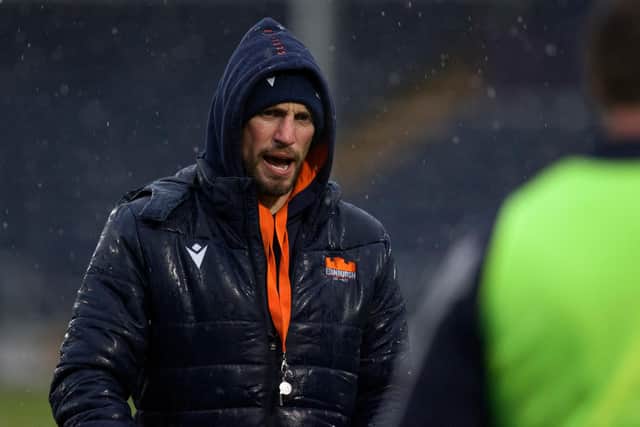 Edinburgh head coach Mike Blair is weighing up switching the 1872 Cup match. (Photo by Craig Williamson / SNS Group)