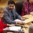 Nicola Sturgeon and SNP leadership candidate Humza Yousaf. Picture: Jeff J Mitchell/Getty Images