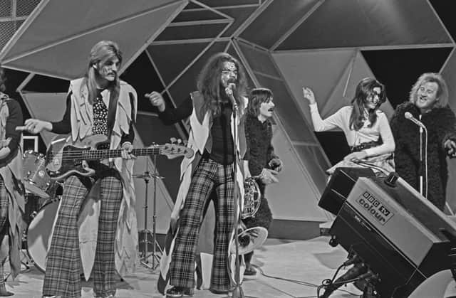 Wizzard performing on Top of the Pops in 1973. (Pic: Jack Kay/Express/Hulton Archive/Getty Images)