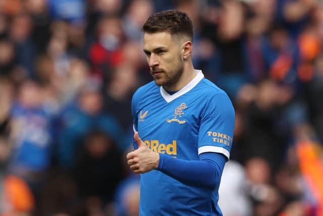 Aaron Ramsey insists his limited minutes for Rangers have been part of a plan. (Photo by Craig Williamson / SNS Group)