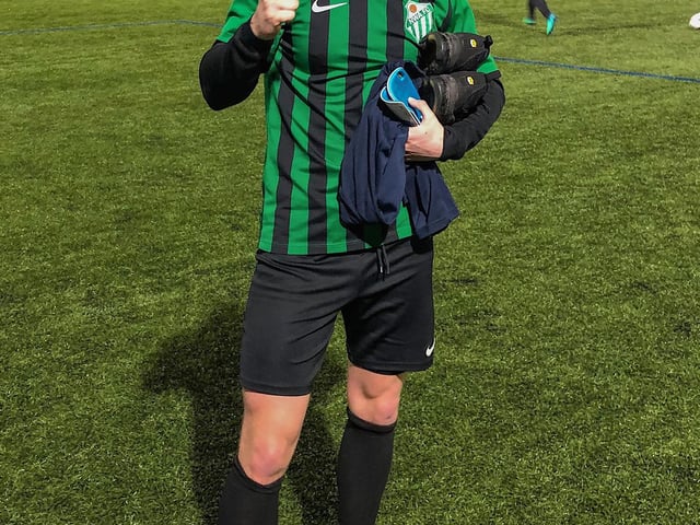 Alfie Cain as a young trainee before he was Dropped