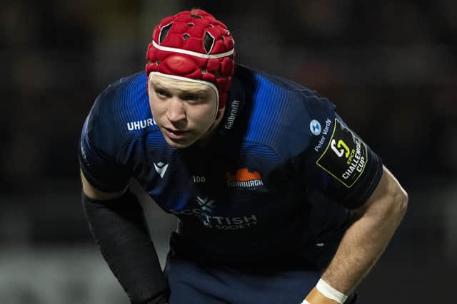 Grant Gilchrist was sent off during Edinburgh's win over Scarlets.