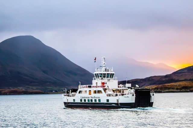 Hallaig was the first of CalMac's hybrid diesel-electric ferries built by Ferguson Marine in 2012