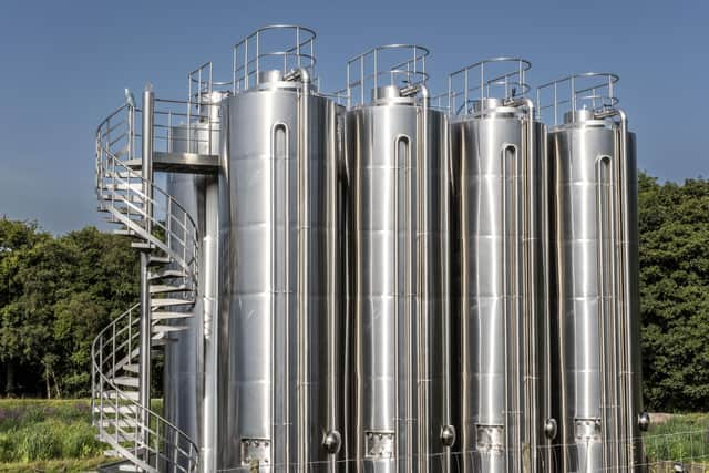 MiAlgae has been able to scale up operations at its site at Balfron, near Stirling, which now has eight 30,000-litre tanks for growing algae. Picture: Peter Devlin