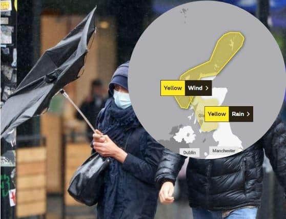 A weather warning is in place for much of the country