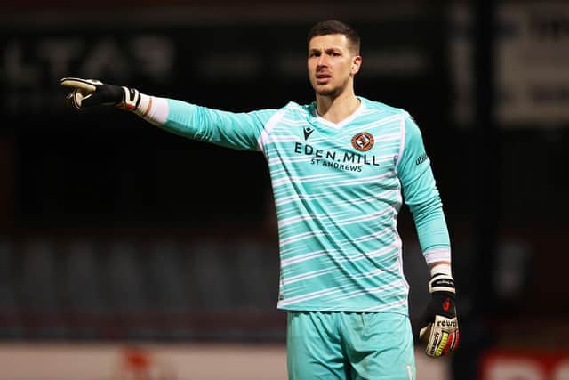 Dundee United Goalkeeper Benjamin Siegrist. (Photo by Craig Williamson / SNS Group)