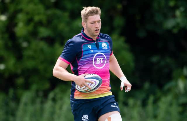 Edinburgh forward Jamie Hodgson pictured during a Scotland training session during the summer. Picture: Paul Devlin/SNS