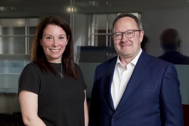 Shona Campbell and Donald Scott of Henderson Loggie. Picture: David Ho/www.headshotsscotland.com.