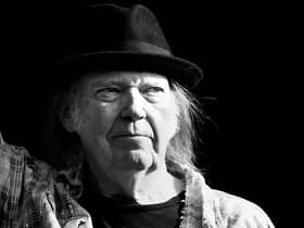 Neil Young performs as part of a double bill with Bob Dylan at Hyde Park on July 12, 2019 in London. Picture: Dave J Hogan/Getty Images
