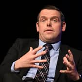 Douglas Ross, leader of the Scottish Conservative Party, speaks at the annual Conservative Party conference in October. Picture: Leon Neal/Getty Images