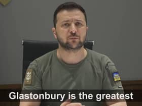 Volodymyr Zelensky has described Glastonbury as the “greatest concentration of freedom” as he addressed the festival calling for the world to “spread the truth” about Russia’s invasion of Ukraine.