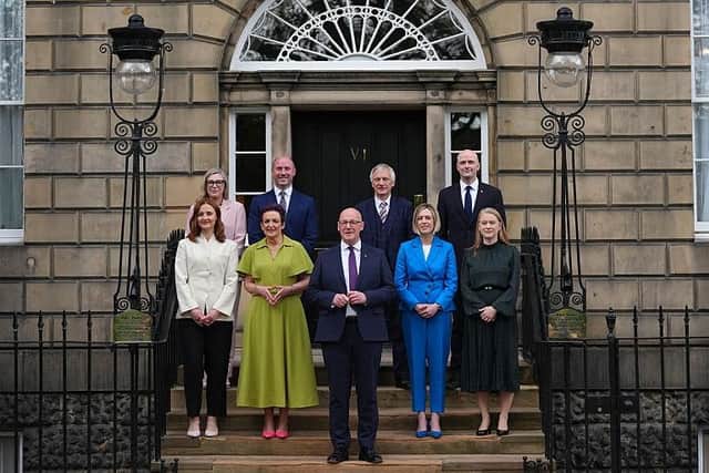 John Swinney with members of his newly appointed Cabinet (Picture: Peter Summers/Getty Images)