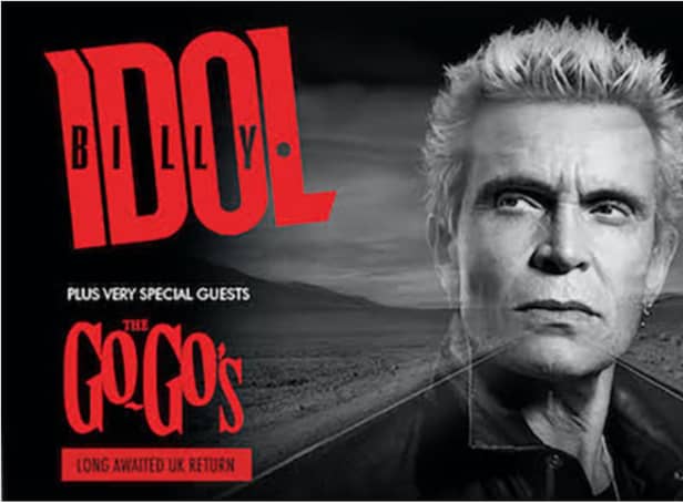 Billy Idol and The Go-Go's will join forces for a tour of UK arena in 2022, kicking off in Glasgow.