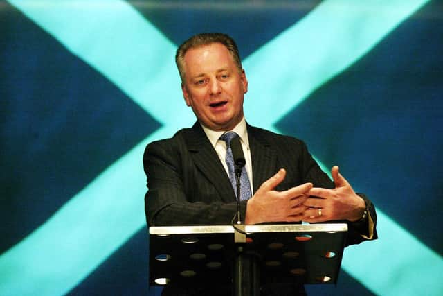 Scottish First Minister Jack McConnell takes questions at a media briefing at St Andrews House in Edinburgh, Thursday March 23, 2006.