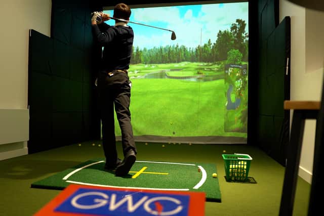 The new Strathallan Golf Studio features a TrackMan system and will pupils to tee off on virtual golf courses across the globe all year round.