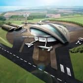 An image of the proposed spaceport on Unst