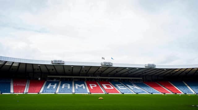 Only 600 fans will attend the Scottish Cup final between Hibs and St Johnstone on May 22. (Photo by Ross Brownlee / SNS Group)