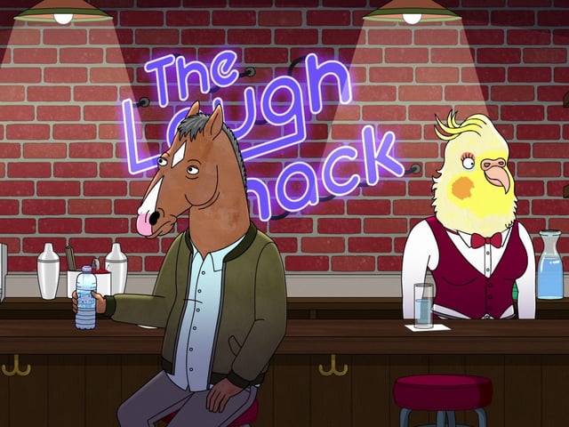 BoJack Horseman sees follow humanoid horse, and former A-lister, Bojack Horseman drown his own self-loathing in booze as he comes to terms with not being in the Hollywood limelight.